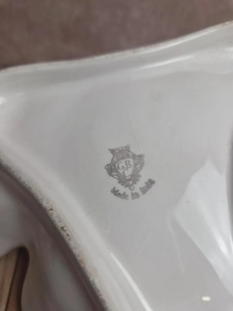 Vintage Italian barbotine raisin plate – G.b.c. Made in Italy – photo 8